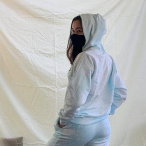 Blue Tie Dye Hoodie - Picture 3 of 3